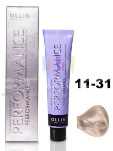 Ollin Color Performance Перманентная крем-краска для волос 11/31 специальный блондин золотисто-пепельный 60мл