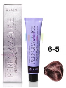 Ollin Color Performance Перманентная крем-краска для волос  6/5 темно-русый махагоновый 60мл