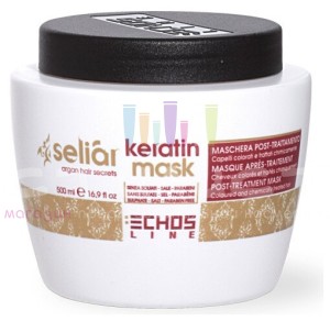 Echos Care Seliar Keratin Маска восстанавливающая с маслом Аргании и кератином  500мл