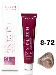 Ollin Color Silk Touch  8/71 светло-русый коричнево-пепельный 60мл Безаммиачный стойкий краситель для волос